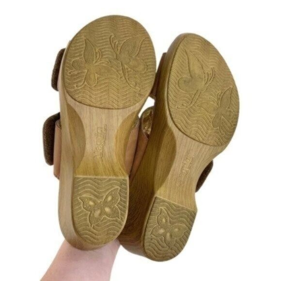 Alegria Leather Embroidered Strappy Comfort Heeled Sandals - Picture 8 of 8